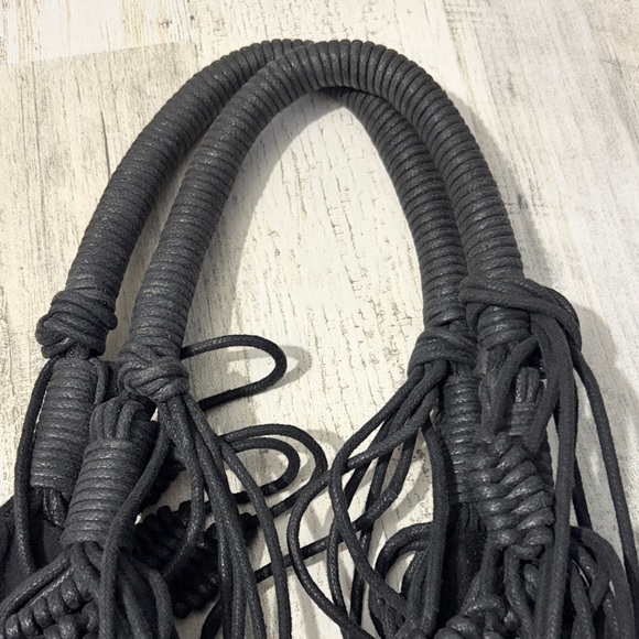 Monserat De Lucca Black Knotted Shoulder Bag - Picture 6 of 13